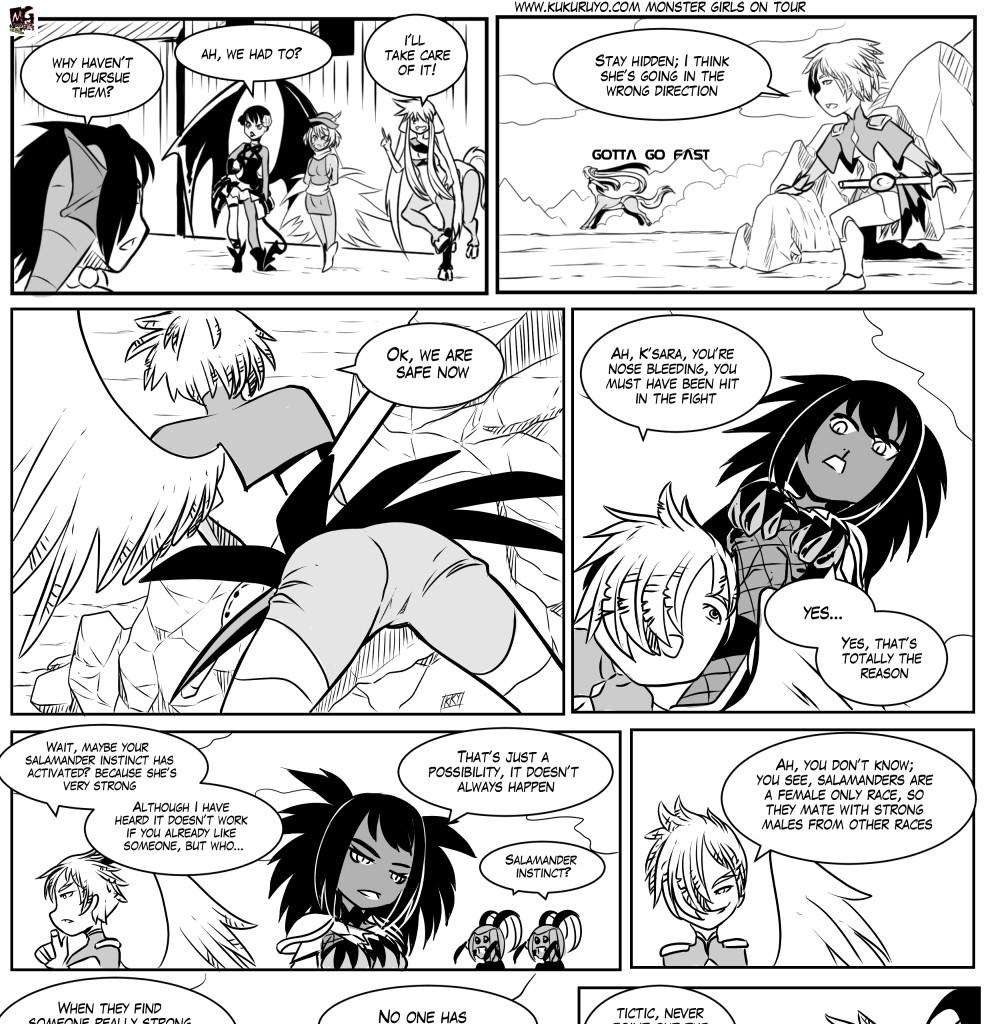 Monster girls on tour - Episode 57, Page 1: Page 057